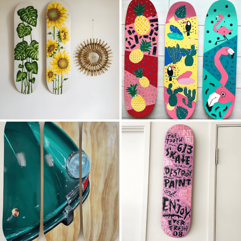 32+ Skateboard Wall Art Ideas for a Girl’s Bedroom